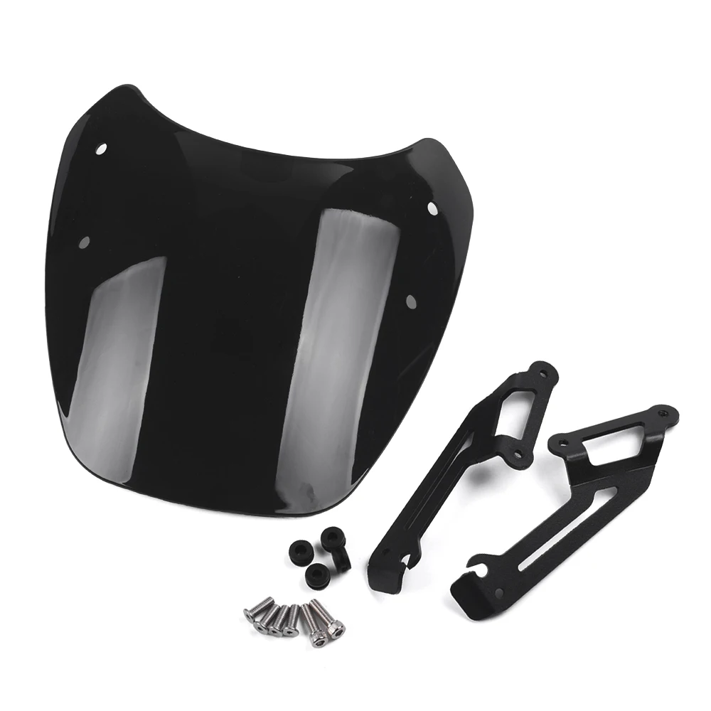 

Front Windscreen Windshield Shield Screen with Bracket for DUCATI Scrambler 2015 2016 2017 2016 Wind Deflector