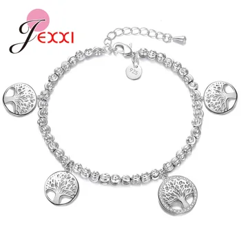 

Fashion Tree Shape Design Bracelets For Women Girls 925 Sterling Silver Jewelry Engagement Best Chioce Accessories Popular