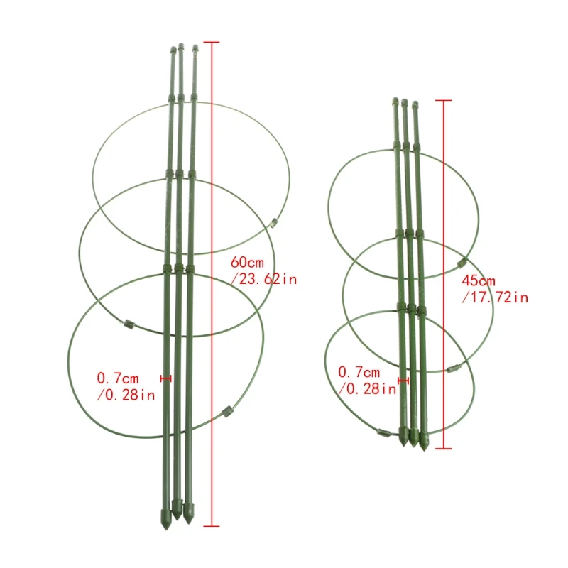 Садовое растение Поддержка вьющиеся растения 45 см 60 см коническая из мешочного тика поддерживающая рама