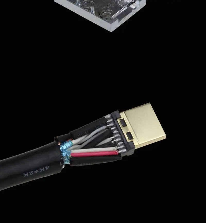 HDMI 2,0 разъем HDMI высокоскоростной кабель Позолоченный разъем DIY HD кабельный разъем компьютерный ТВ штекер мужской разъем