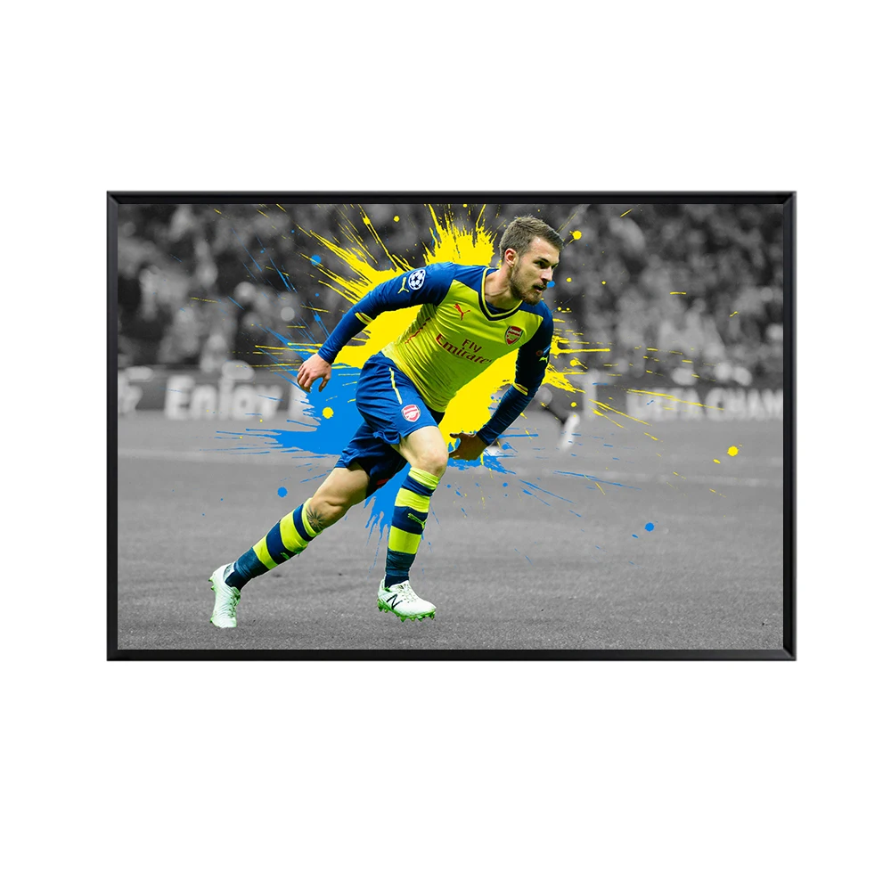 

Aaron Ramsey Wall Painting Bedroom Minimalistic Poster and Prints Wall Pictures for Living Room Decoration Maison Sport Art