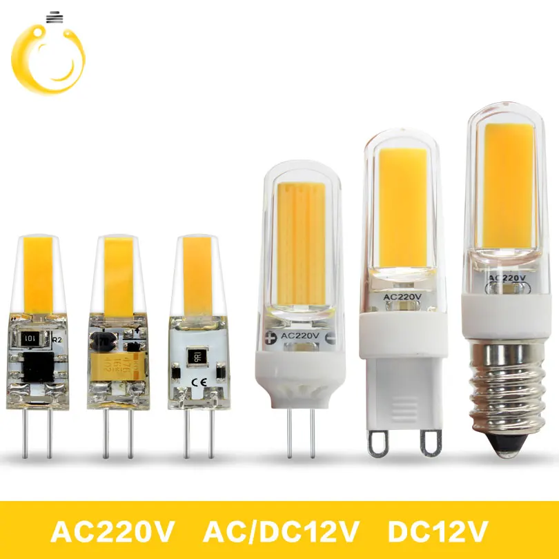 G4 a lâmpada led 12 v dc/ac 3 w 9 led g4 led bombilla luz de la super brillante g4 cob de silicona bombillas ampolla g9
