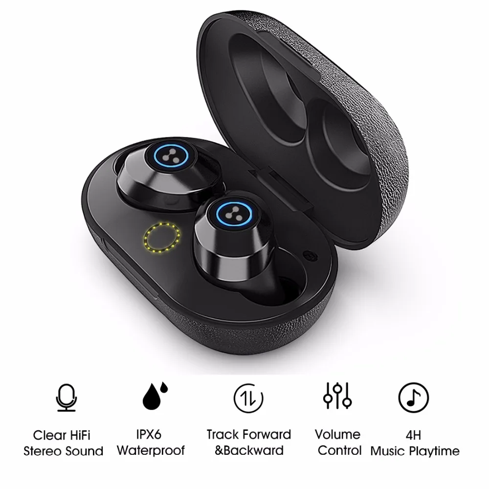 Новинка 2020 TWS Bluetooth наушники SYLLABLE S105 с дополнительными сменными наушниками 50 мАч