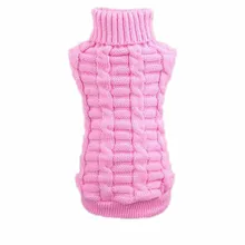 2018 Dog Clothes Pet Winter Sweater Coats Knitwear Puppy Clothing Warm Jackets Hemp Jumper High Collar Coat Apparel drop ship