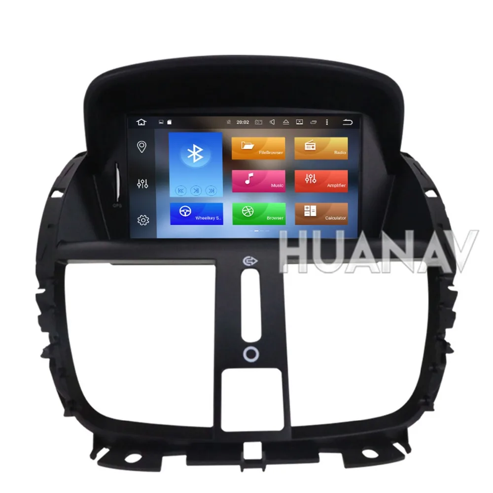Discount Car GPS Navigation DVD Player For Peugeot 207 2008-2014 stereo headunit auto 2 din radio multimedia tape recorder Android 8 32GB 2
