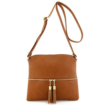 

New Arrival PU Leather Women Flap Bag Fashion Tassel Small Bag For Girl Simple Design Female Crossbody Bag Ladies Shoulder Bag