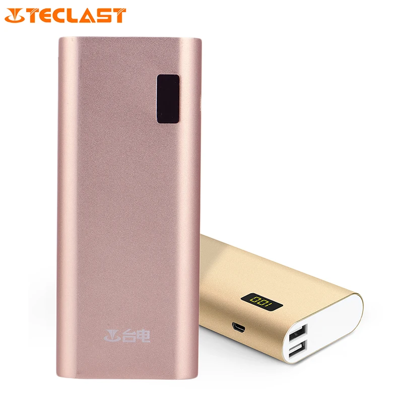Teclast T100CS 10000mAh Power Bank for xiaomi mi5 Dual USB Port Aluminum Alloy Powerbank for Elephone