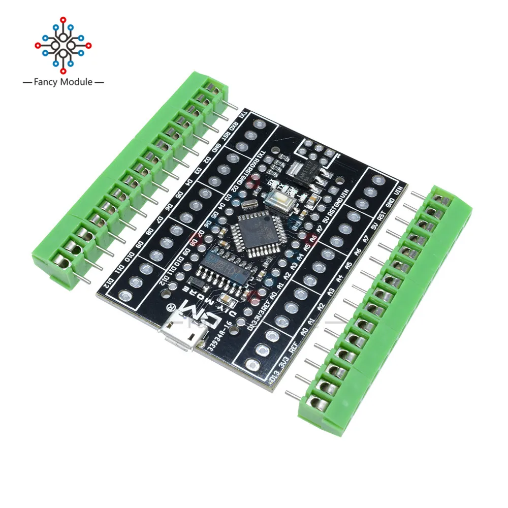 Atmega328P Nano 3,0 CH340 USB Драйвер+ терминал адаптер плата расширения 2 в 1 для Arduino