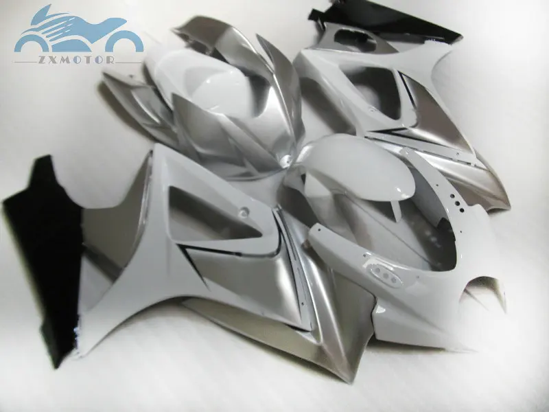 Полный комплект мотоциклов комплект обтекателей для Suzuki GSXR 1000 2007 2008 K7 K8 Пластиковые обтекатели комплект 07 08 GSXR1000 серебристо-белый