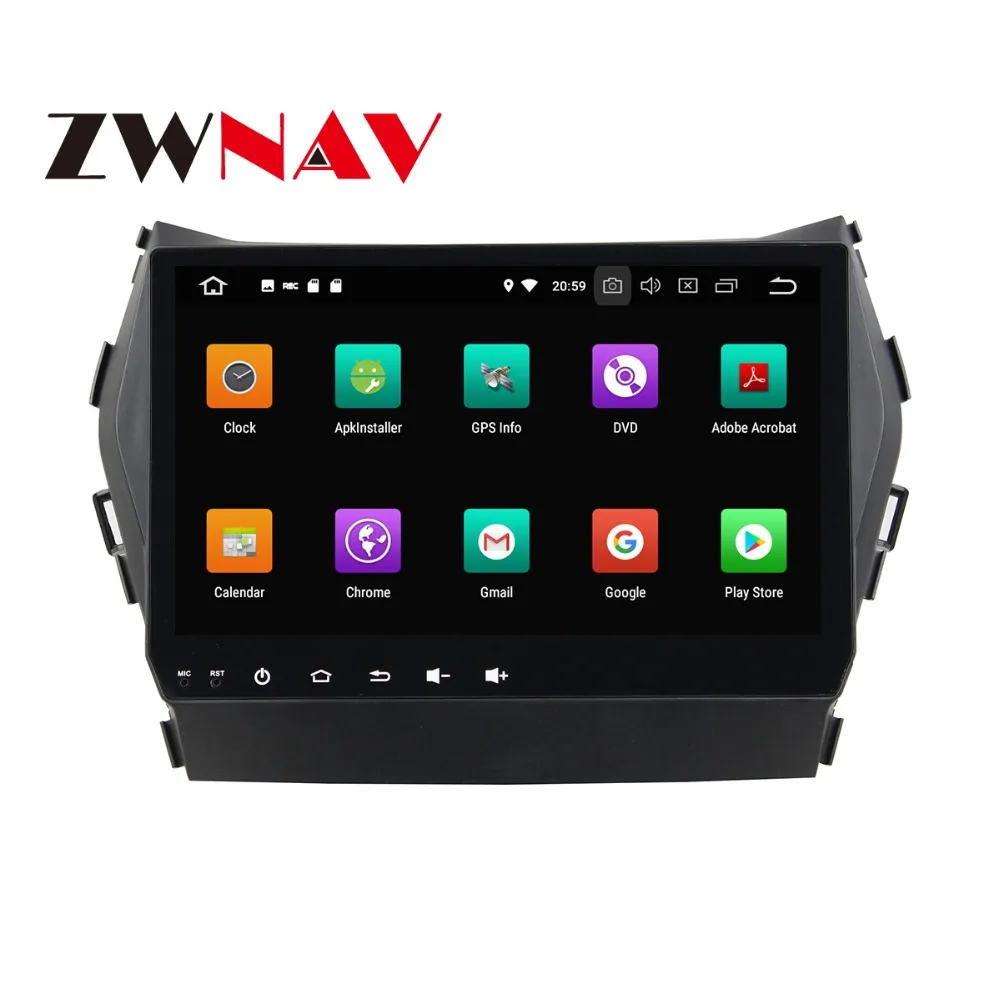 Flash Deal Android 8 4+32G Car DVD Player GPS navigation For Hyundai IX45 Santa fe 2014-2015 head unit multimedia player tape recorder 3