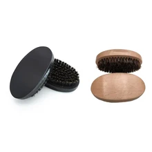 Мужские борода кисти щетина кабана деревянные кисточку Портативный Овальный усы щетка для бороды, усы массаж лица