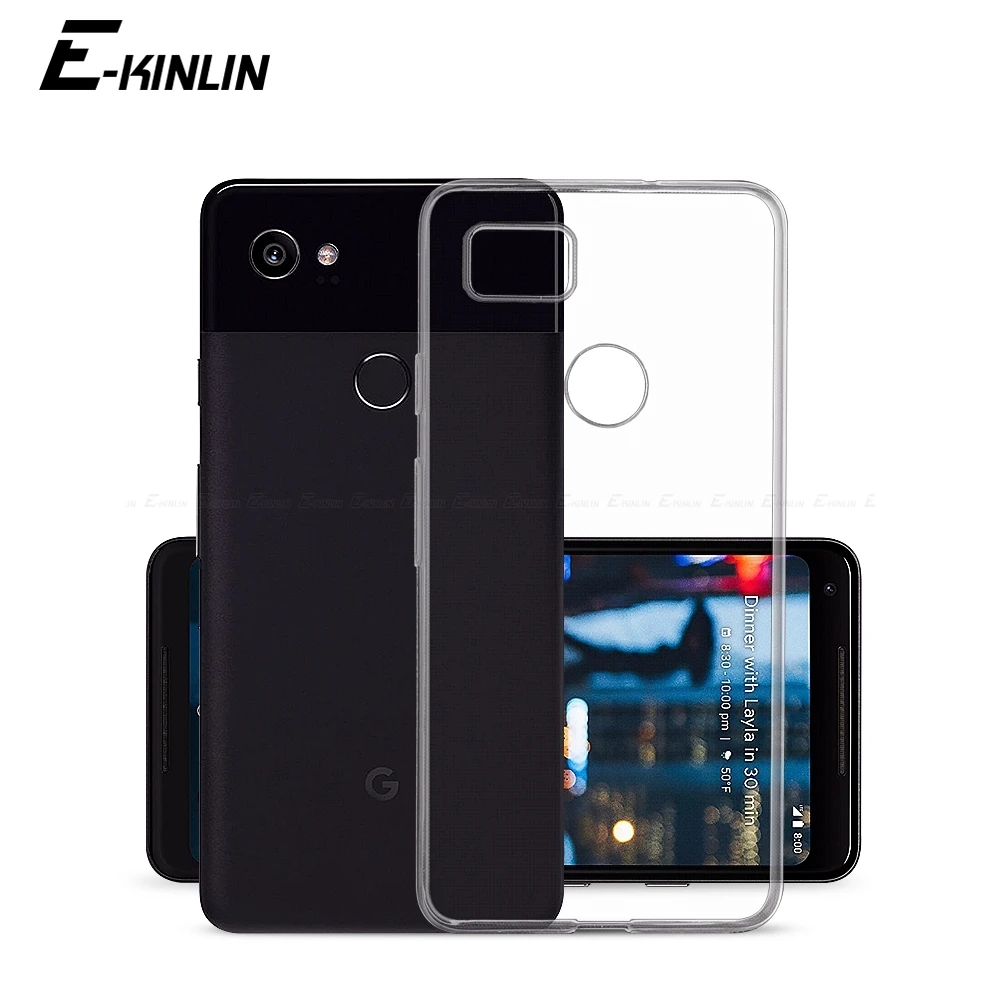 

Transparent Silicone Phone Case For Google Pixel 3a 3 2 XL 3aXL 3XL 2XL Clear Ultra Thin Full Soft TPU Back Cover