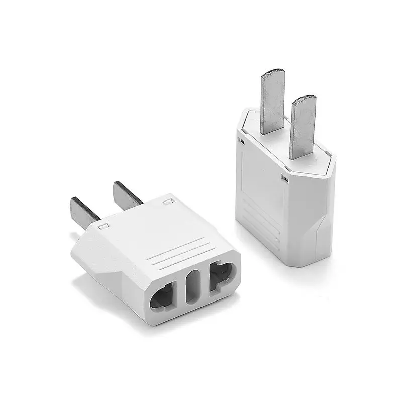 2pcs US American Japan Travel Plug Adapter European Brazil EU To US JP