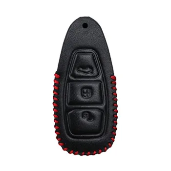 

Leather Car Key Cover Shell for Ford Fiesta Focus 3 4 Ecosport Kuga 2 3 Focus ST MK3 Mondeo Escape 2012 2013 2014 MK2 MK4 Ranger