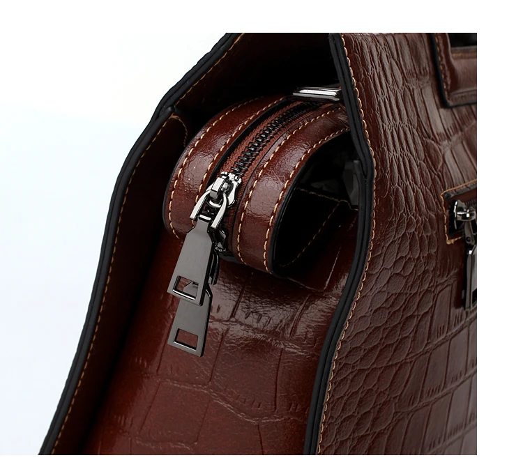 Женские сумки Burminsa с крокодиловым узором, коричневые женские сумки на плечо, винтажный портфель, женские сумки с верхней ручкой, зима