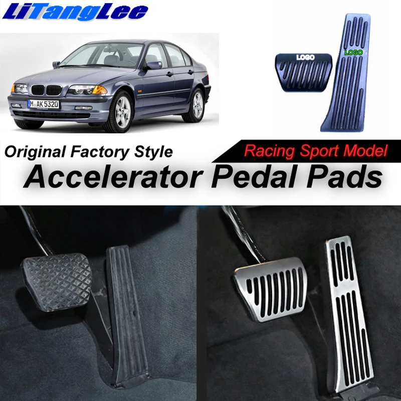 LitangLee Car Accelerator Pedal Pad Cover Sport Racing Design For BMW 3