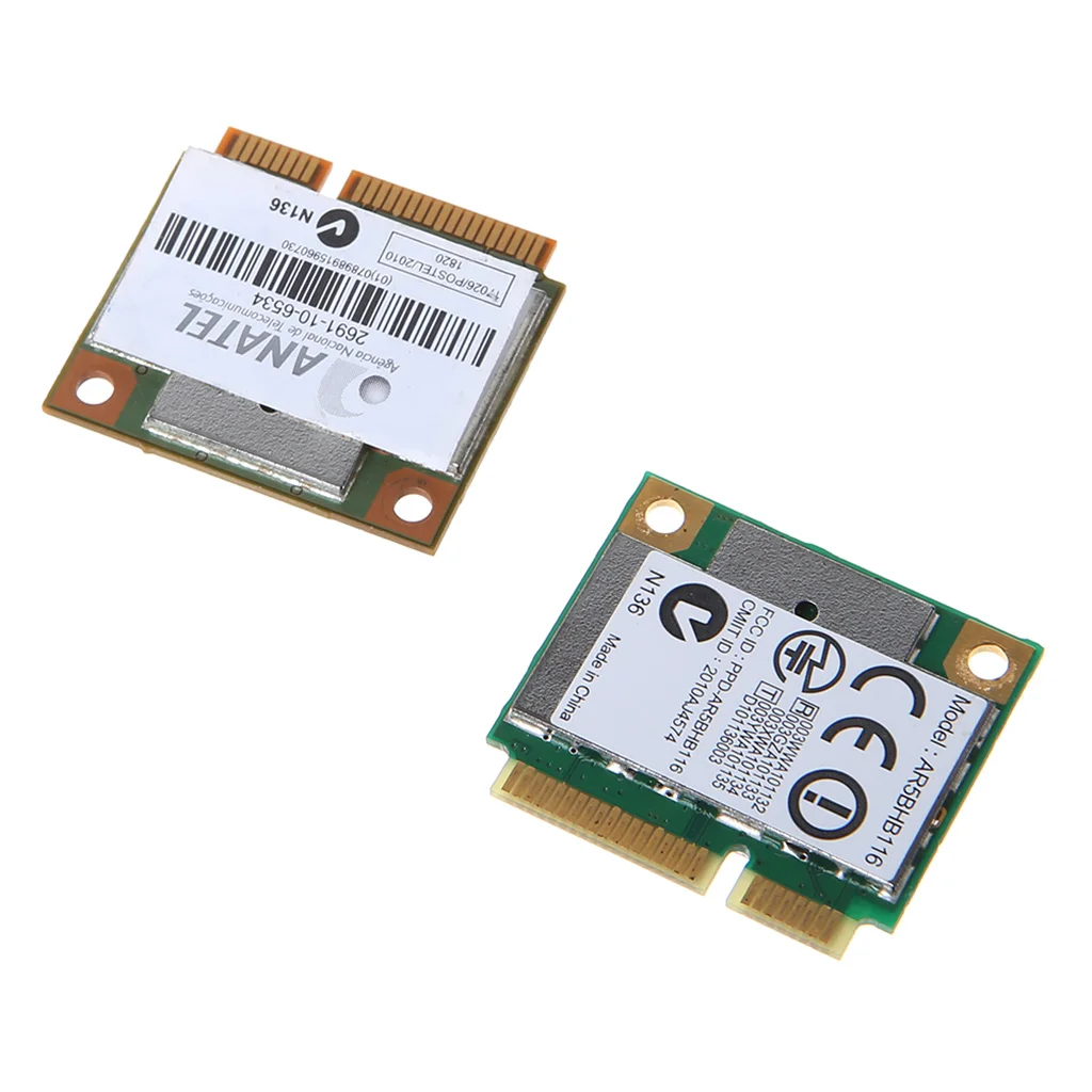 Atheros AR9832 AR5BHB116 2,4/5 ГГц с одним чипом 300 Мбит/с 802.11n MINI PCI-E беспроводная карта Wi-Fi WLAN Внутренняя сетевая карта