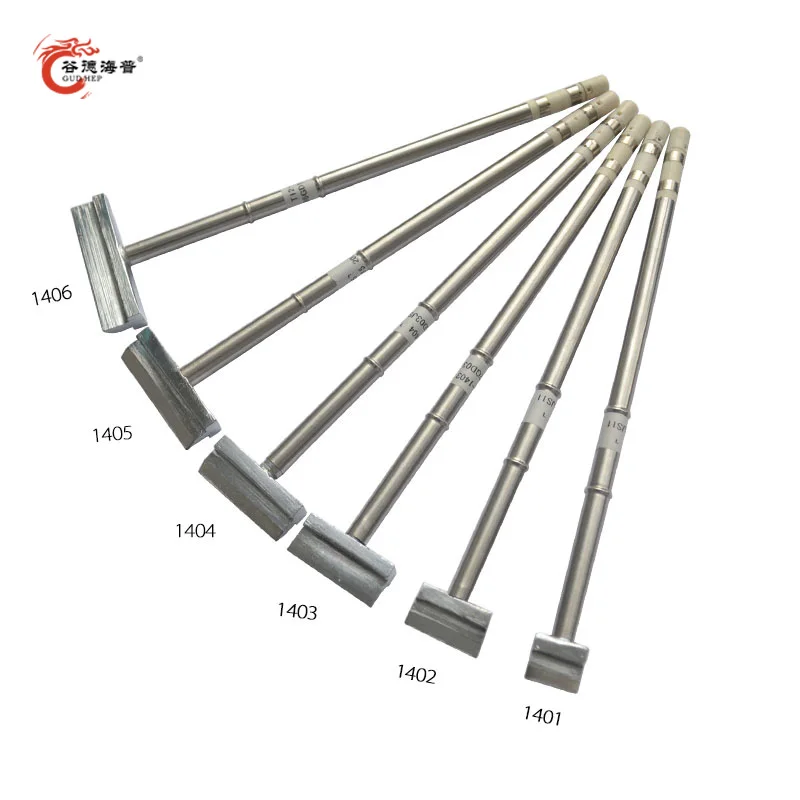 Gudhep T12 Soldering Iron Tips Spatula T12-1401 1402 1403 1404 1405 1406 for FX951 FX950 Soldering Station