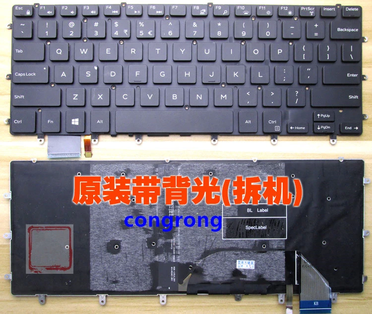 Laptop Replace For Dell Xps 15 9550 Us Backlit Keyboard Replacement Keyboards Aliexpress