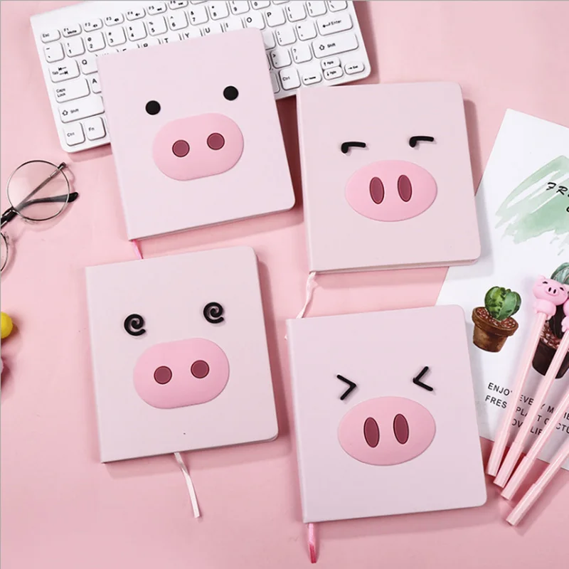 Корейская Инс розовая девочка Сердце чистая красная свинья блокнот набор креативный простой студенческий блокнот ручная книга