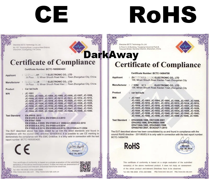 Certificates JC