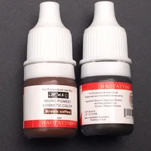 5 шт. 5 мл/бутылка коричневый Кофе Профессиональный вакуум асептических Макияж Micro Пигмент косметический Цвет постоянный Макияж чернила татуировки