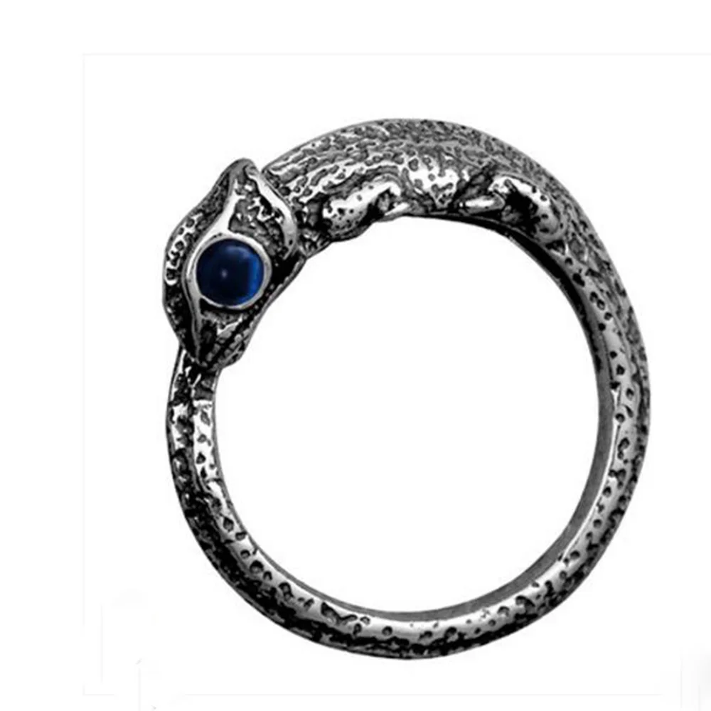 

YKNRBPH S925 Silver Delicate chameleon Ring Adjustable 100% Original S925 Sterling Thai Silver Rings for Women's Fine Jewelry