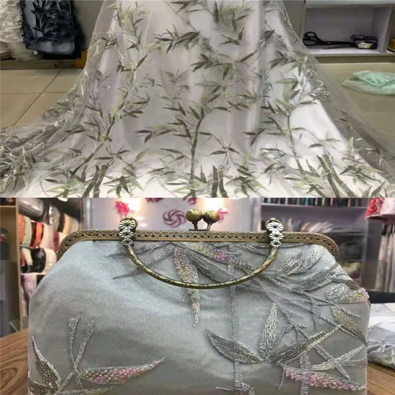 2018 Latest Fashion Nigerian Laces Fabrics High Quality African Sequins Fabric Wedding French Tulle Lace A1266-1 | Дом и сад