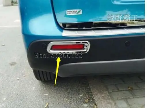 

For Suzuki Vitara Escudo 2015 2016 2017 2018 ABS Chrome Front Head / Rear Fog / Tail Brake Light Lamp Molding Garnish Cover Trim