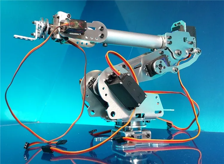 6 Dof Robot Mechanical Arm Manipulator Abb Model Industrial Robotic Clamp  Kit Diy Tracked Crawler Caterpillar Rotationary - Parts & Accs - AliExpress