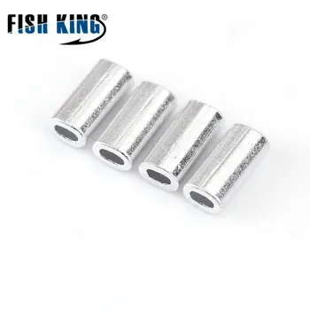 

FISH KING 1 Pack 1.4# 1.6# 1.8# 2# Fishing Swivel Copper Double Sleeve Fishhook Lure Connector Terminal Pesca Fishing Tackle