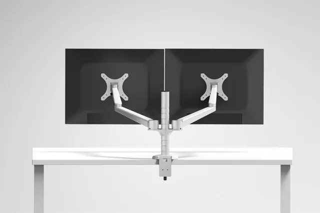 Cheap Desktop Double Arm Dual Monitor Holder OA-4S  Full Motion LED Screen Mount Arm Rotary Base Stand