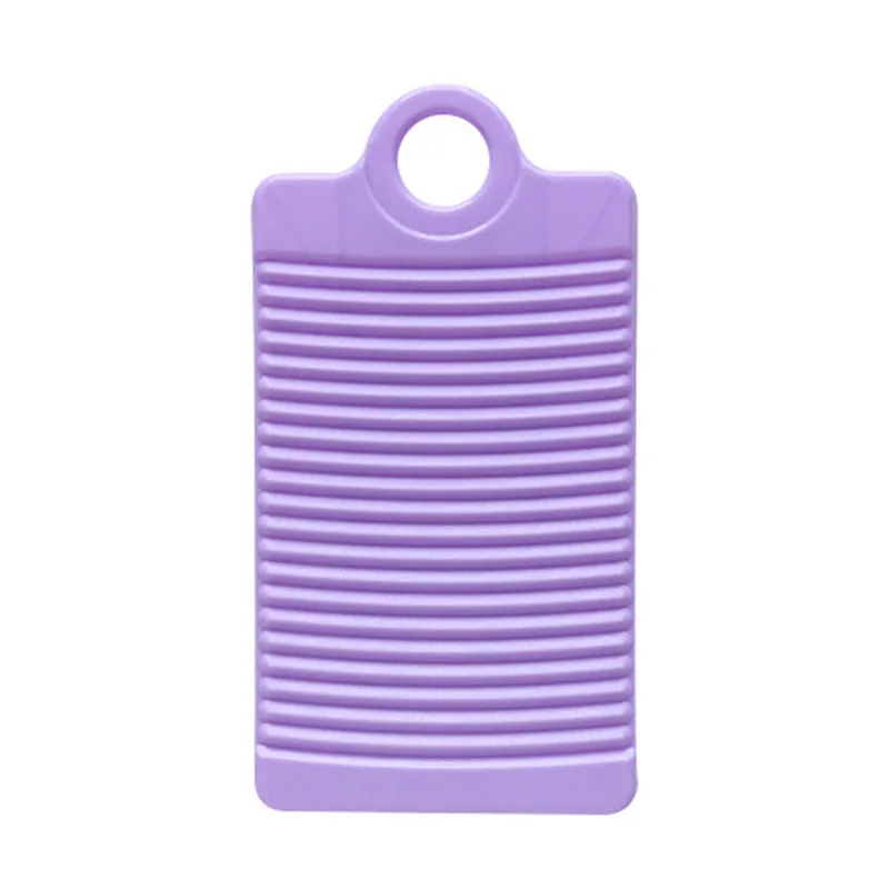 Пластиковая мочалка противоскользящая утолщенная доска для мытья одежды Чистка для белья RT99 - Цвет: Purple