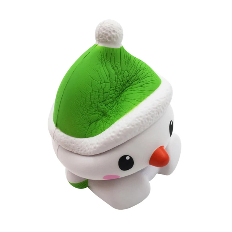 Squishy Slow Rising Christmas Bowknot Snowman kawaii Squishy Jumbo Squeeze Charms Stress Relief Toy Phone Strap kid Juguetes