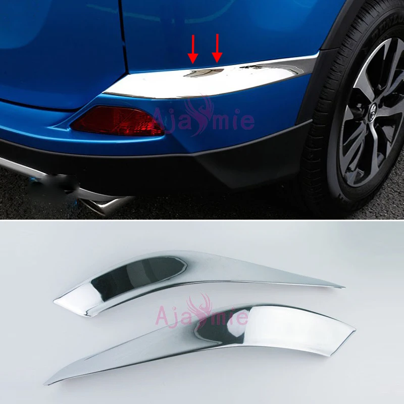 Chrome Car Styling Rear Corner Bumper Guard Trim Side Protector Panel