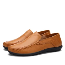 NEW Men’s casual shoes genuine leather men shoes luxury brand classic fashion slip-on loafers for mans botas hombre max 11 b1587