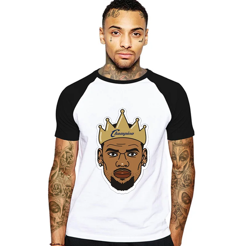 

Champion Lebron James LosAngele T-shirt James King T Shirt Cartoon Jersey Tops 23 Number Laker Tees Short Sleeve Clothing