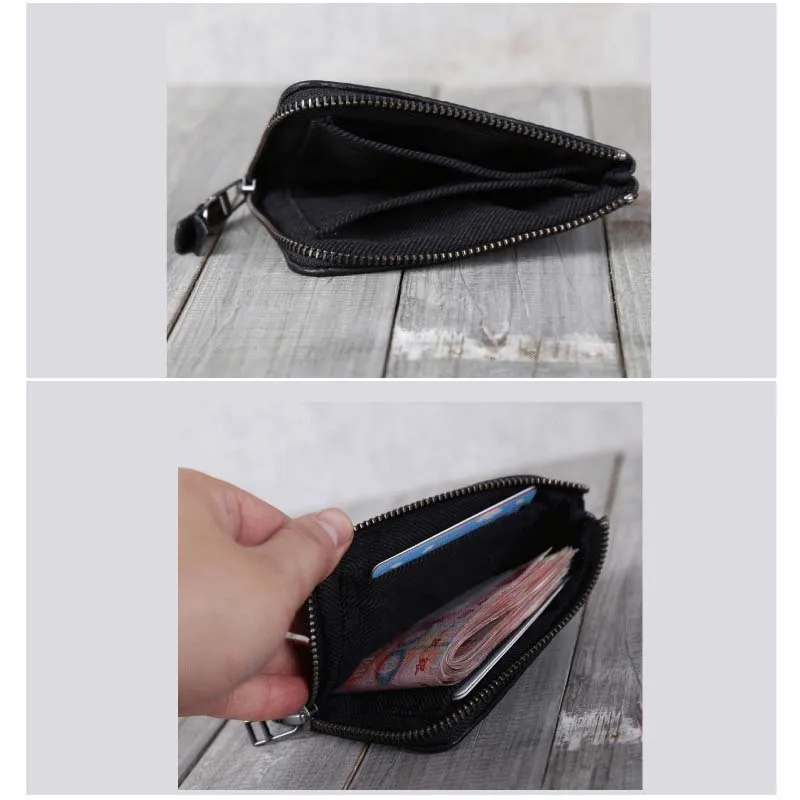 Мужские бумажники из яловой кожи модные женские маленькие кошельки на молнии
