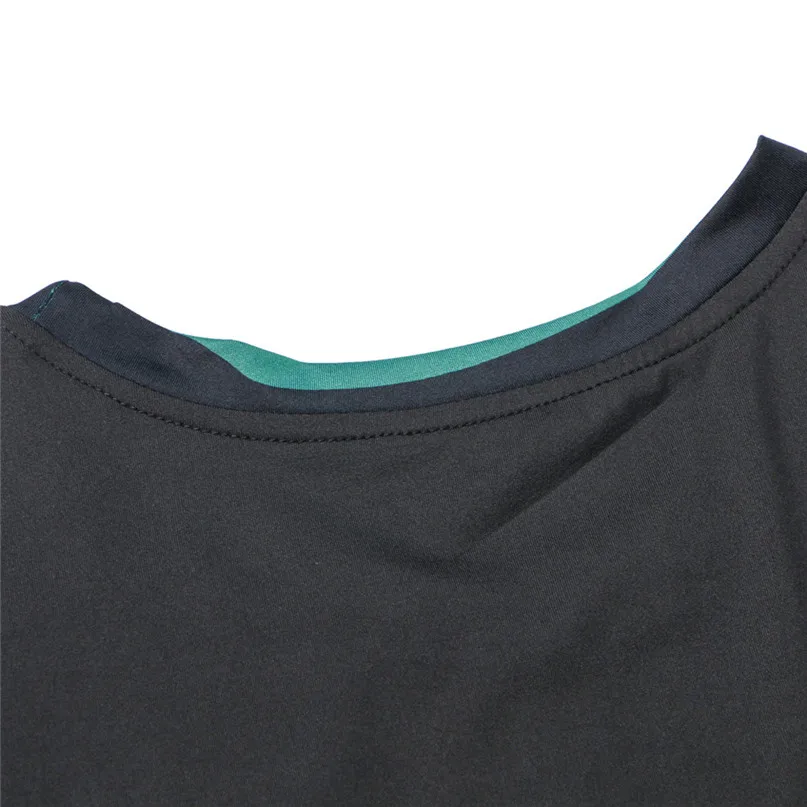 Men Vest Sports Training T-Shirt Men New Dry Compressed Fitness Vest Elastic Muscle Men's Sports Blouse Top for four seasons #2d (2)