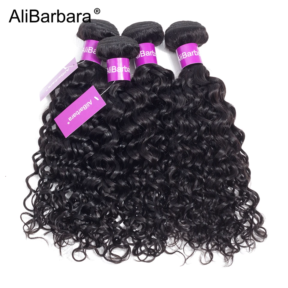 AliBarbara Hair Brazilian Water Wave Hair Bundles 4pcs 100% Remy Human Hair Weave Natural Hair Extensions Can Be Dyed Bleached AliBarbara Hair Brazilian Water Wave Hair Bundles 4pcs 100% Remy Human Hair Weave Natural Hair Extensions Can Be Dyed Bleached