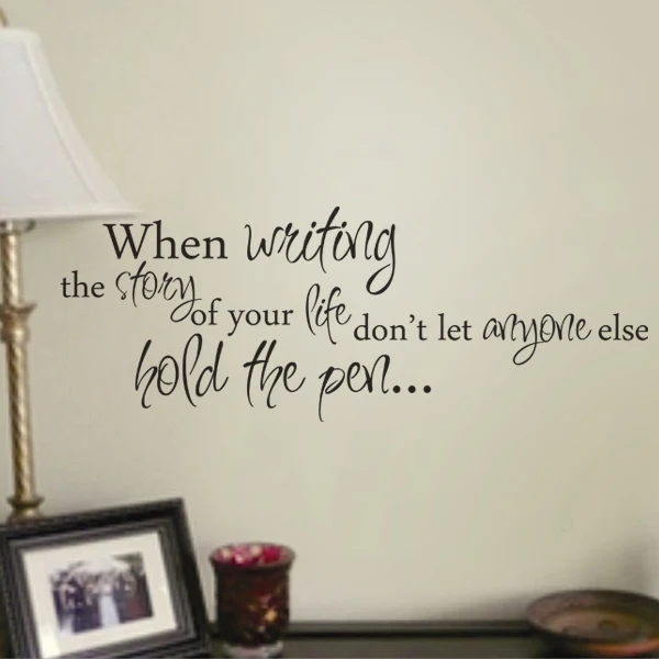 writing story of life wall art wall decal wall quote vinyl lettering