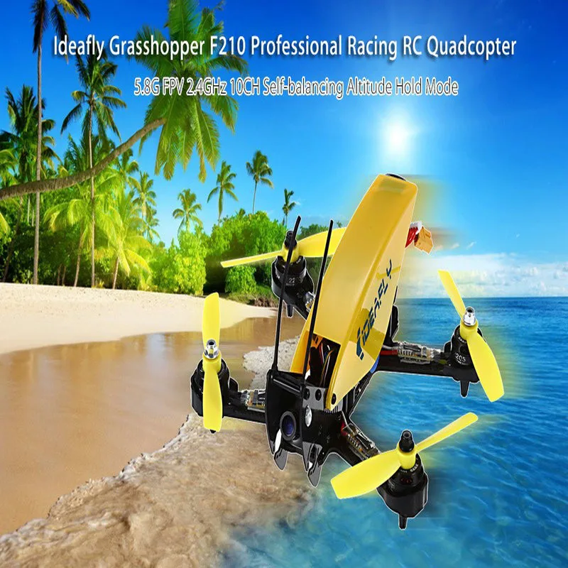 Best Gifts Ideafly Grasshopper F210 RC Quadcopter 2.4GHz 5.8G FPV 10CH 230km/h Professional Racing RC Drones - RTF 