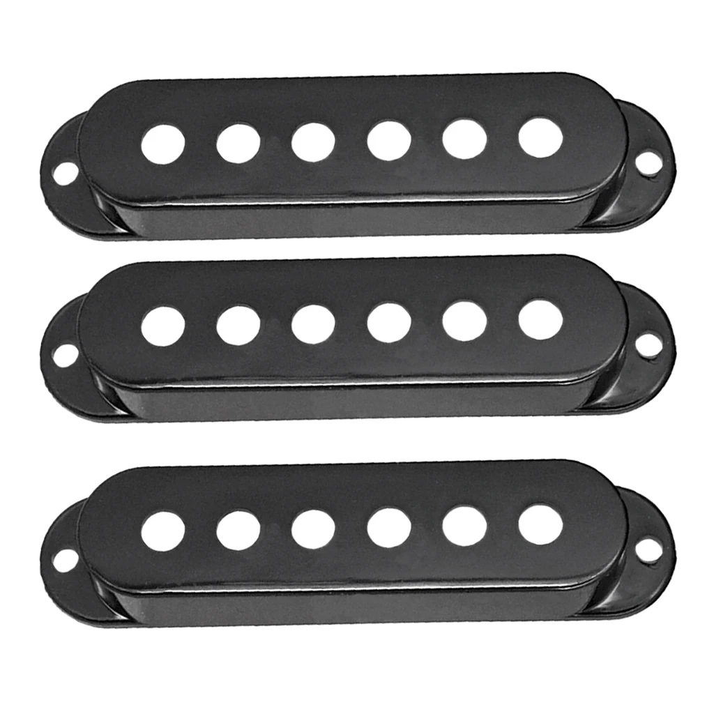 3pcs Single Coil SSS Humbucker Pickup Covers for Strat ST Squier SQ Electric Guitar Replacement Parts