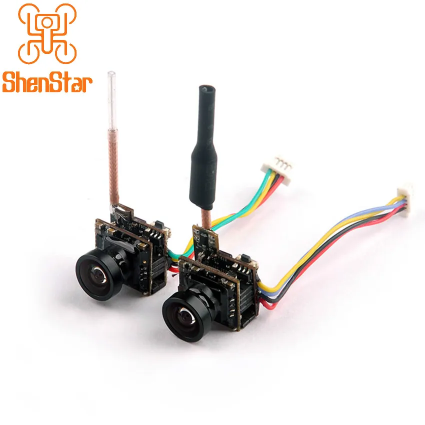 

FPV Racing Drone Transmission HCF8 / HCF9 5.8G 48CH 25MW VTX Camera 700TVL NTSC OSD with Antenna for Mantis85 Snapper7 RC Racer