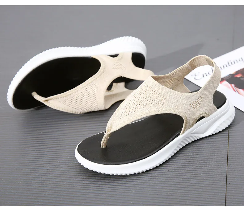 LL 9520-2019 Breathable Flyknit Women Sandals Summer Woman Shoes-23