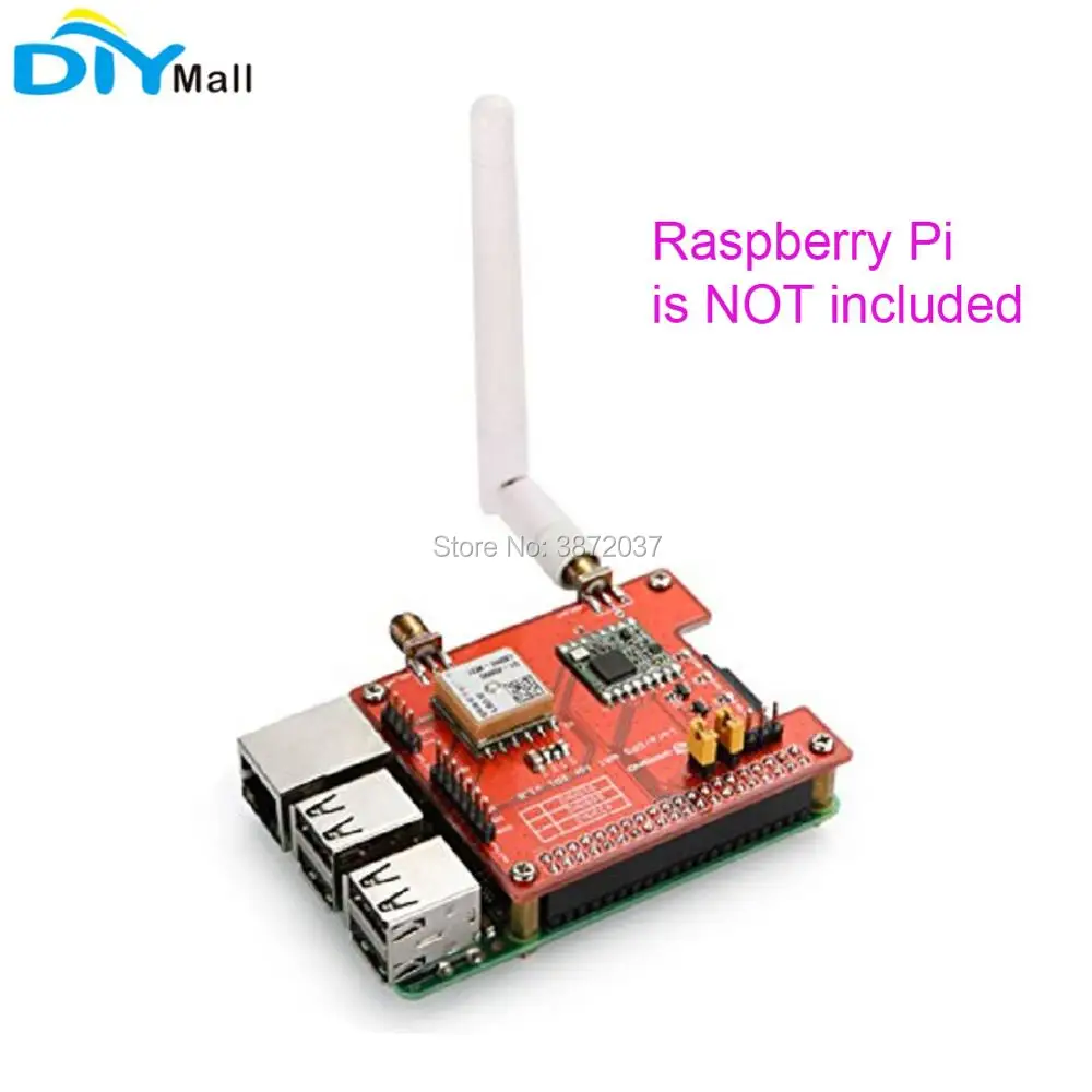 DIYmall для Dragino 868 МГц 915 МГц 433 МГц дальняя дистанция беспроводной Lora gps шляпа Плата расширения для Raspberry Pi LoRaWan