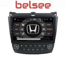 Belsee для Honda Accord 7 2003 2004 2005 2006 2007 Android 9,0 автомобильный Радио dvd-плеер навигация gps стерео головное устройство Восьмиядерный HD