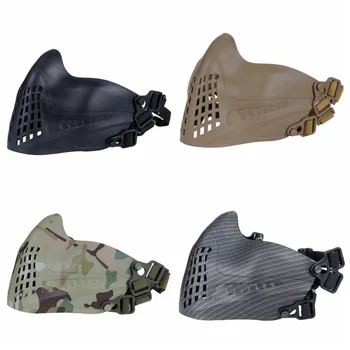 

Tactical Protective Half Face Mesh Masks for Airsoft Hunting Shooting Military Mask Costume Party Prop CS Colorful Tactical Mask