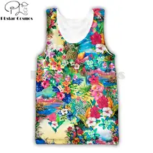 PLstar Cosmos Лето, новые модные топы на бретелях, мужской/женский жилет, с рисунком цветов, с 3D принтом, уличная одежда, повседневные топы без рукавов