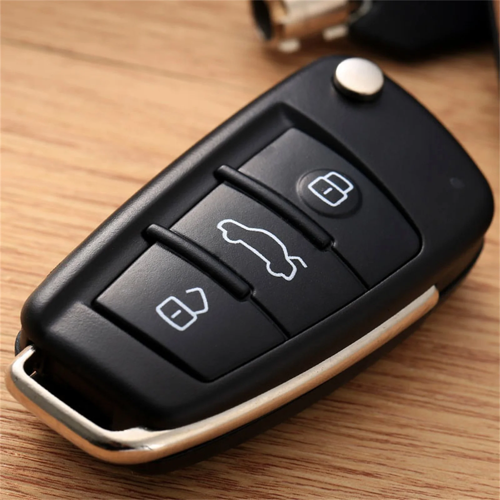 

3 Buttons Folding Car Flip Remote Key Fob Shell Case Cover Fit For Audi A2 A3 A4 A6 A8 TT Quattro Q7 S6 2006-2013 S6 Replacement
